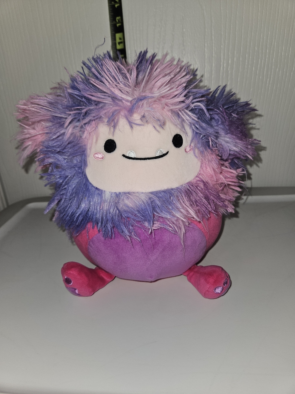 Squishmallows Purple Pink Multicolor Fuzzy Magenta Bigfoot Plush